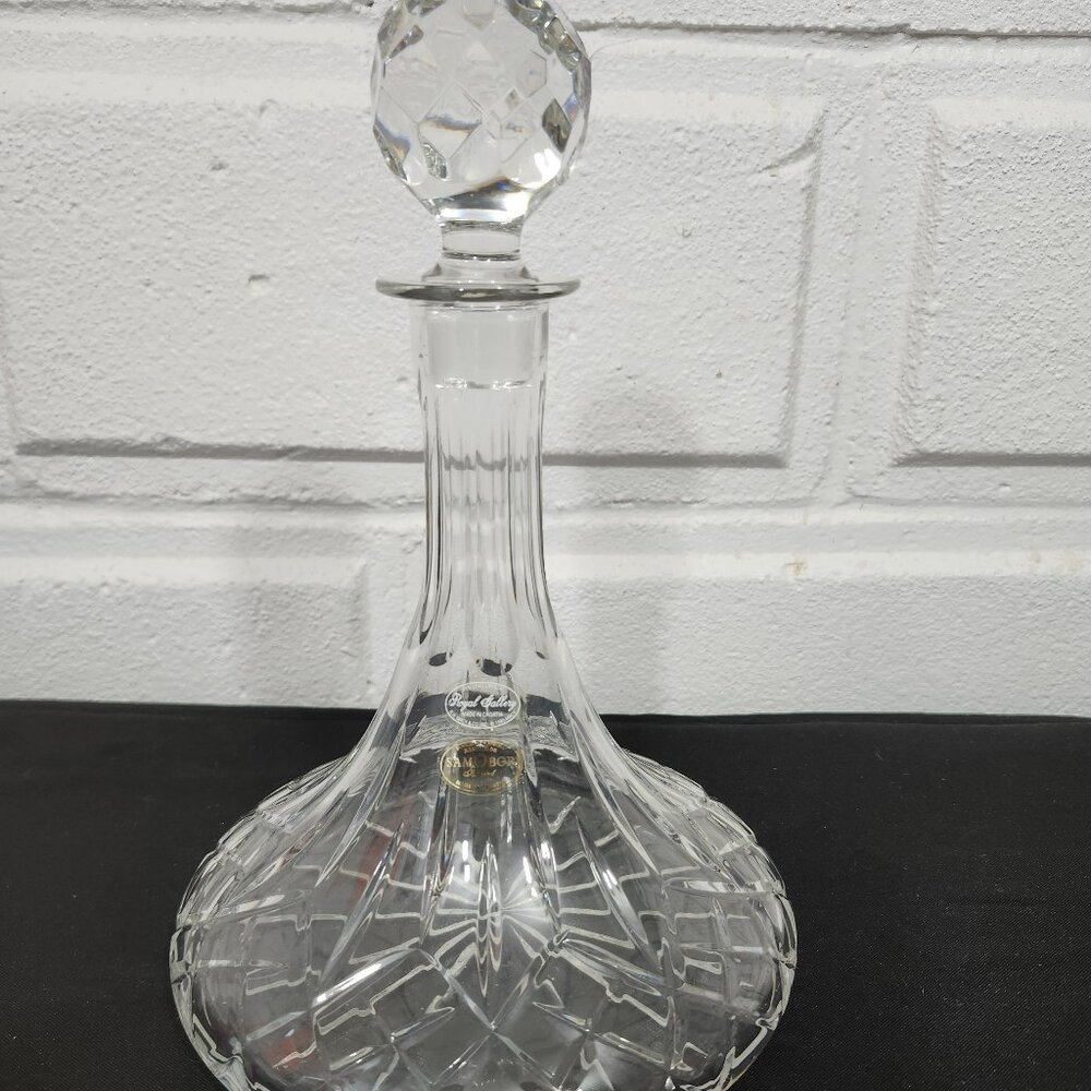 Vintage Royal Gallery Samobor Lead Crystal Decanter